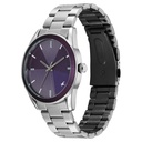Fastrack Stunners Quartz Analog Purple Dial Silver Stainless Steel Strap Watch For Guys