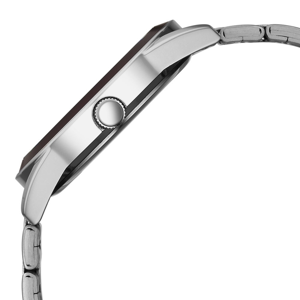 Fastrack Stunners Quartz Analog Purple Dial Silver Stainless Steel Strap Watch For Guys