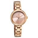 Fastrack Stunners Quartz Analog Pink Dial Rose Gold Stainless Steel Strap Watch For Girls