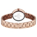 Fastrack Stunners Quartz Analog Pink Dial Rose Gold Stainless Steel Strap Watch For Girls