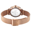 Fastrack Stunners Quartz Analog Green Dial Rose Gold Stainless Steel Strap Watch For Girls