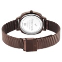 Fastrack Stunners Quartz Analog Brown Dial Brown Stainless Steel Strap Watch For Girls