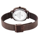 Fastrack Stunners Quartz Analog Black Dial Brown Stainless Steel Strap Watch For Girls