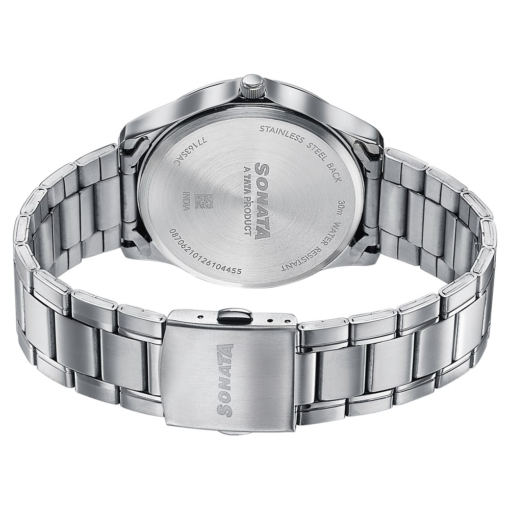 Sonata Men's Work Wear silver Watch - Premium Multifunction design for everyday style