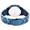 Titan Neo Splash Blue Dial Quartz Multifunction Stainless Steel Strap Watch for Men