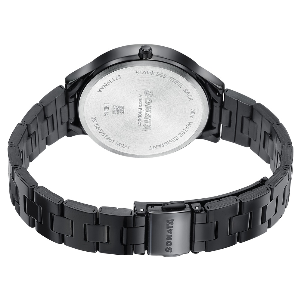 Sonata Women's Work Wear braitiful black Watch - Premium Multifunction design for everyday style