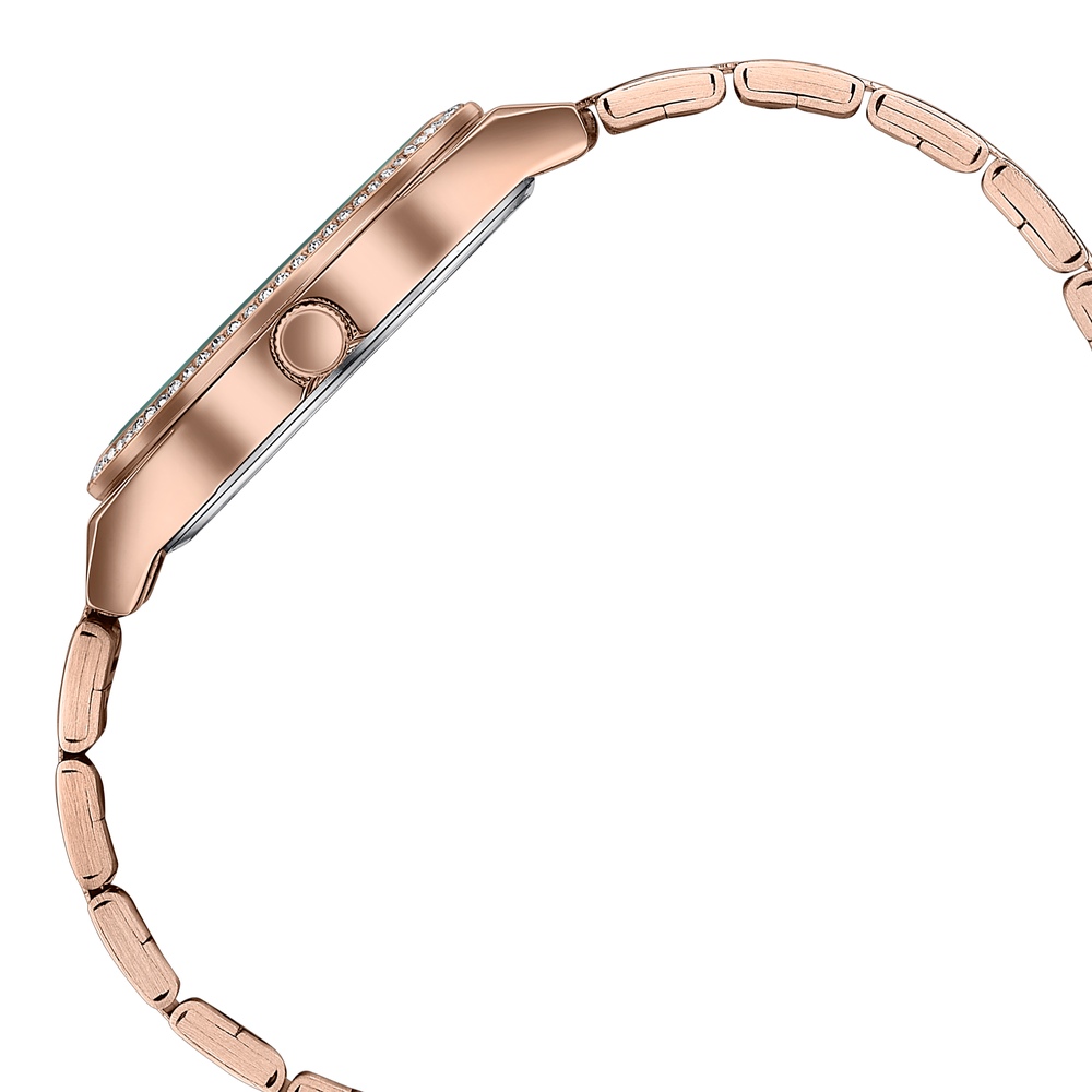 Sonata Jashn Quartz Analog Blue Dial Rose Gold Metal Strap Watch For Women