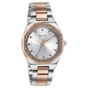 Sonata Jashn Quartz Analog White Dial Two Toned Metal Strap Watch For Women