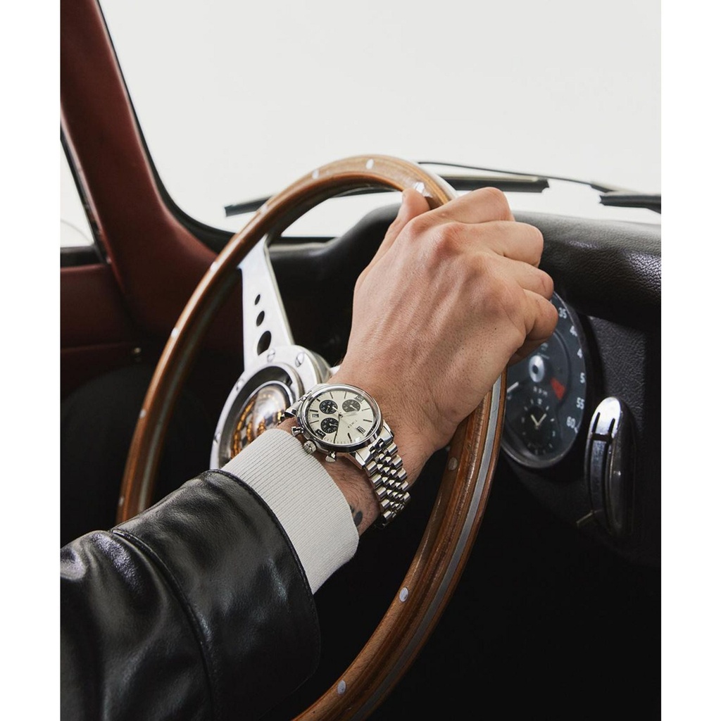 Marlin Chronograph Tachymeter 42mm Stainless Steel Bracelet Watch