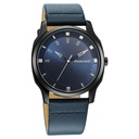 Fastrack Stunners Quartz Analog Blue Dial Leather Strap Watch for Guys