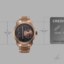 Fastrack Pulse IV Dual Time Analog Watch with Brown Dial & Brown Stainless Steel Strap For Guys