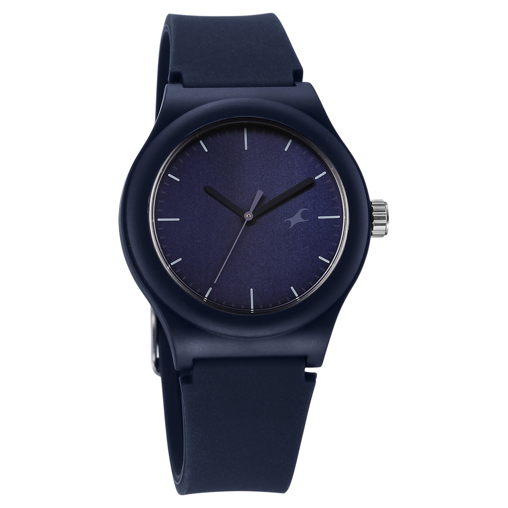 Fastrack Tees Urbanique Quartz Analog Blue Dial Silicone Strap watch For Girls