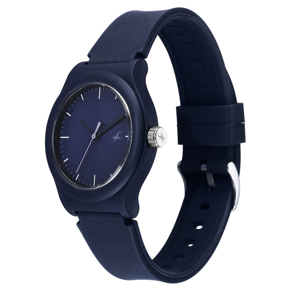 Fastrack Tees Urbanique Quartz Analog Blue Dial Silicone Strap watch For Girls