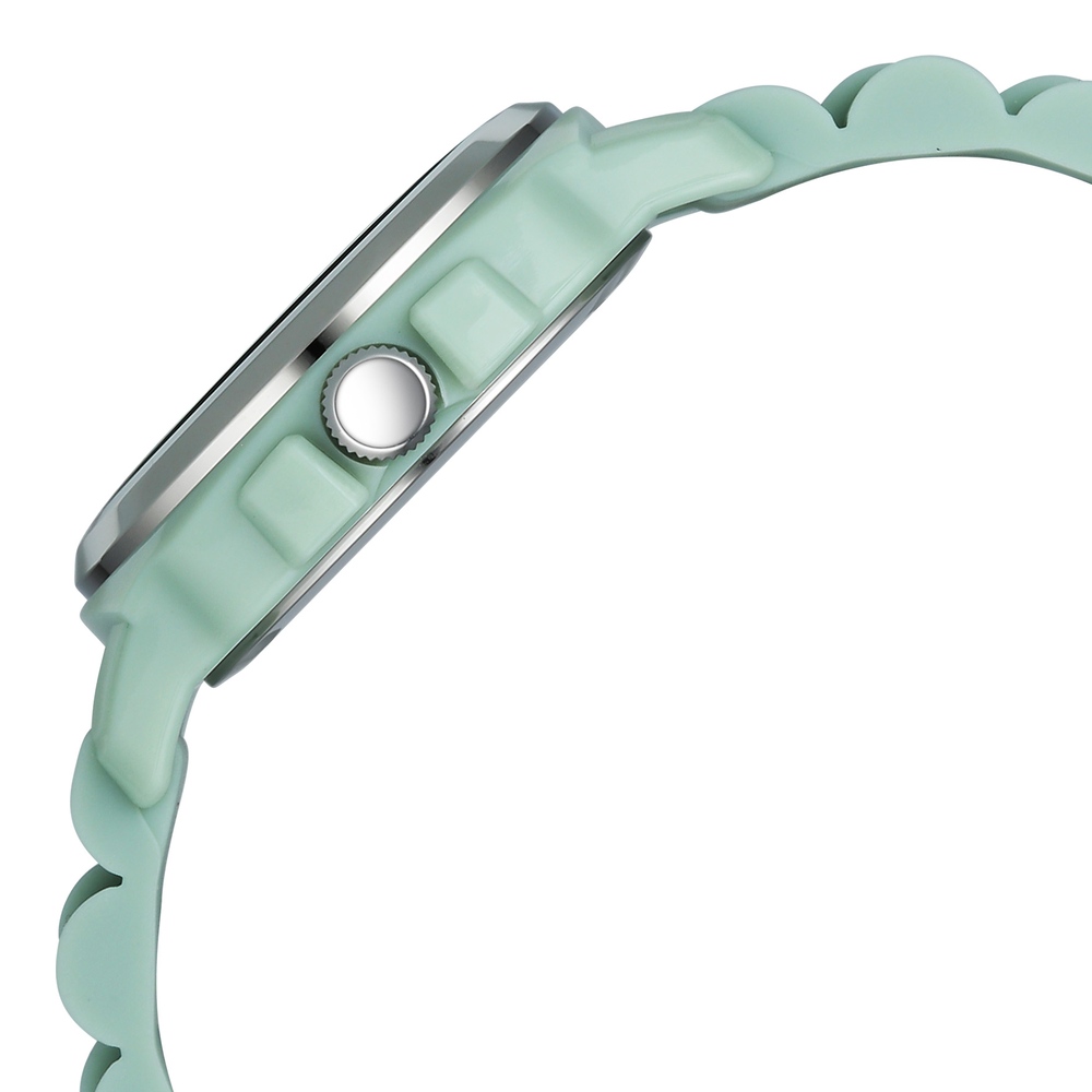 Fastrack Hype Bounce Quartz Analog Green Dial Green Silicone Strap Watch For Guys