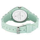 Fastrack Hype Bounce Quartz Analog Green Dial Green Silicone Strap Watch For Guys