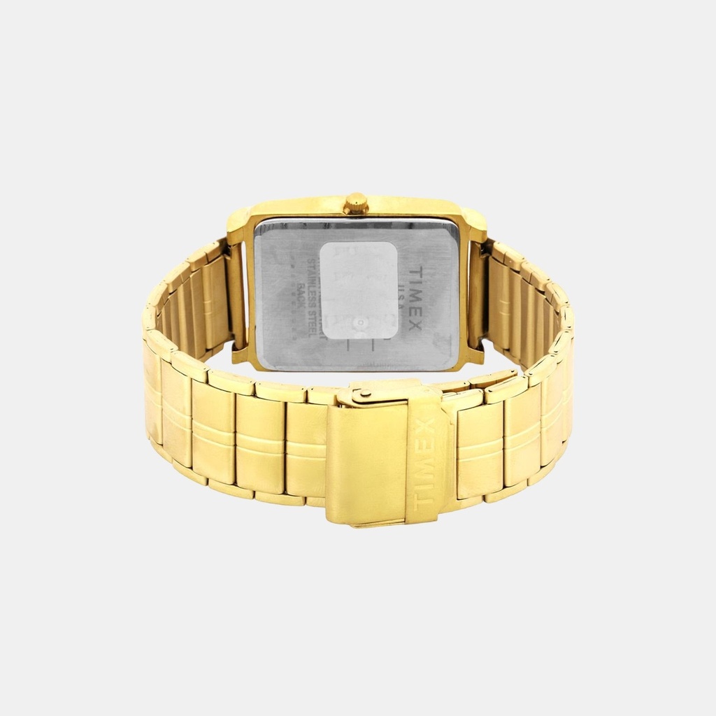 Classics Men Quartz Gold Dial Analog Stainless Steel Watch TW000W910