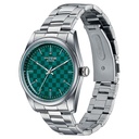 Poze By Sonata Quartz Analog Green Dial Silver Stainless Steel Strap Watch For Men
