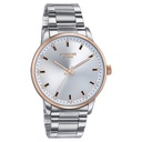 Sonata Poze Quartz Analog Silver Dial Stainless Steel Strap Watch For Men