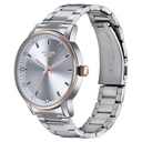 Sonata Poze Quartz Analog Silver Dial Stainless Steel Strap Watch For Men
