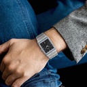 Titan Quartz Analog with Date Black Dial Stainless Steel Strap Watch for Men