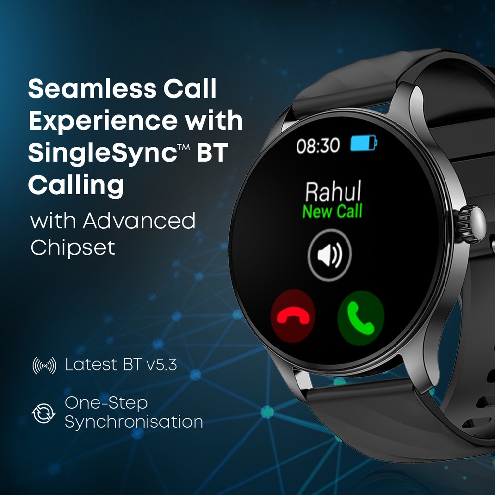 Fastrack Jupiter R1 With 3.50 cm, BT Calling, 100+ Sports Mode, IP68, Calculator, AI Voice Assistant, Fashion Smartwatch