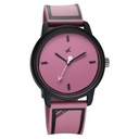 Fastrack Zine Quartz Analog Pink Dial Pink Silicone Strap Watch For Guys