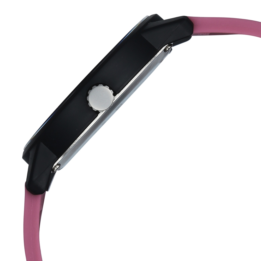 Fastrack Zine Quartz Analog Pink Dial Pink Silicone Strap Watch For Guys