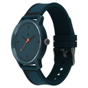 Fastrack Zine Quartz Analog Green Dial Green Silicone Strap Watch For Guys