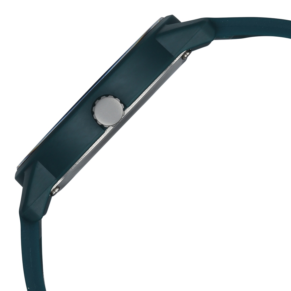 Fastrack Zine Quartz Analog Green Dial Green Silicone Strap Watch For Guys
