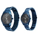 Fastrack Mixmatched Quartz Analog Black Dial Blue Stainless Steel Strap Watch for Couple