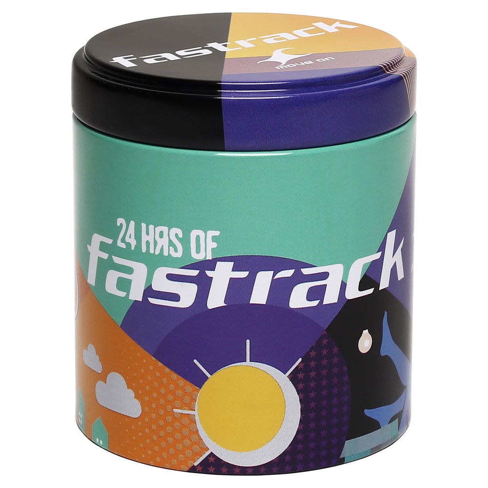 Fastrack Hashtag Quartz Analog White Dial Silicone Strap Unisex Watch