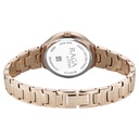 Titan Raga Spotlight Quartz Analog Pink Dial Rose Gold Metal Strap Watch For Women