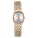 Titan Raga Spotlight Quartz Analog Silver Dial Rose Gold Metal Strap Watch For Women