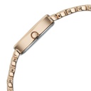 Titan Raga Spotlight Quartz Analog Silver Dial Rose Gold Metal Strap Watch For Women