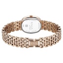 Titan Raga Spotlight Quartz Analog Silver Dial Rose Gold Metal Strap Watch For Women