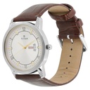 Titan Quartz Analog with Day and Date Silver Dial Leather Strap Watch for Men (2)