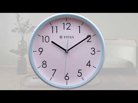 Titan Contemporary White Dial Blue Color Silent Sweep Technology - 32.5 cm x 32.5 cm (Medium) (4)
