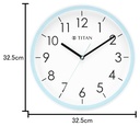 Titan Contemporary White Dial Blue Color Silent Sweep Technology - 32.5 cm x 32.5 cm (Medium) (7)