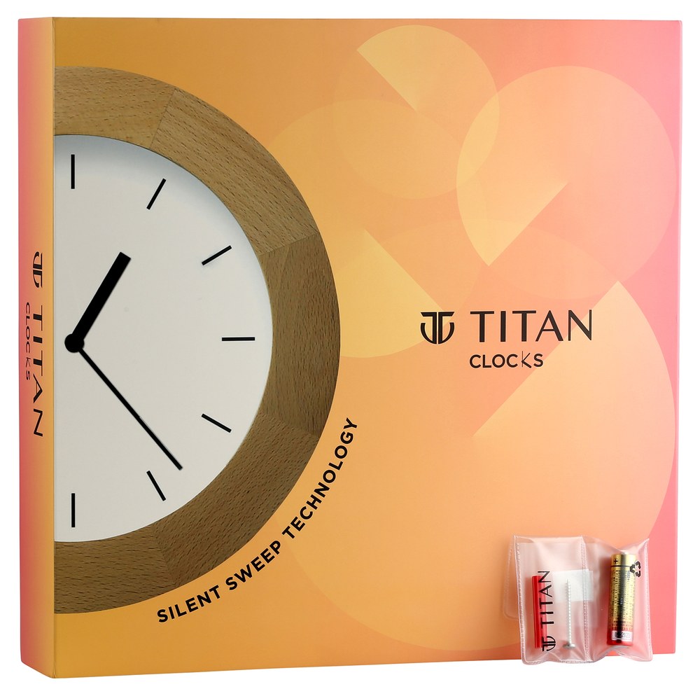 Titan Contemporary White Dial Blue Color Silent Sweep Technology - 32.5 cm x 32.5 cm (Medium) (8)