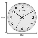 Titan Wall Clock - White faced Silent Wall Clock for Modern Homes - Decorative Wall Decor  - 30 CM Dial Size Small (3)