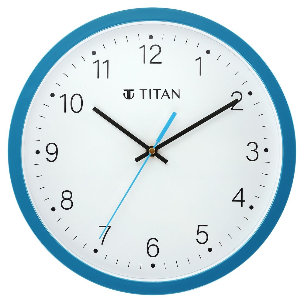 Titan Classic Quartz Analog Blue Dial Wall Clock With Silent Sweep Technology (2)