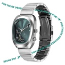 Fastrack UFO Quartz Multifunction Green Dial Silver Stainless Steel Strap Watch For Guys (5)