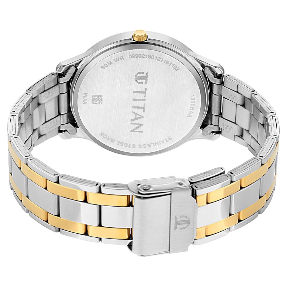 Titan Analog with Date Brown Dial Metal Strap watch for Men (5)