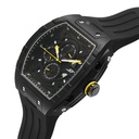 SF Maiden Voyage Sport Watch - Black Dial & Strap - Tonneau Shaped Case with Multifunction movement (3)