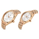 TIMEX Trendline Silver Round Dial Analog Pair's Watch - TW00PR346 (3)
