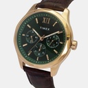 Signio Men Quartz Greeb Dial Multi-Function Leather Watch TW0TG7634 (2)