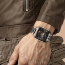 Titan Ceramic Fusion Automatic Square Black Dial Silver Dual-Toned Stainless Steel Bracelet Watch for Men (8)