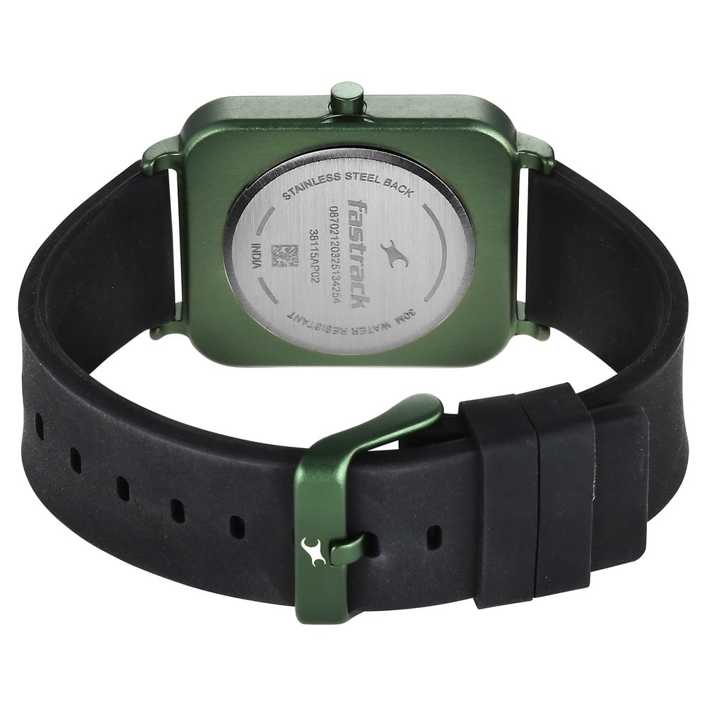 Fastrack Hype Neo Chic Quartz Analog Black Dial Silicone Strap Watch For Unisex (5)
