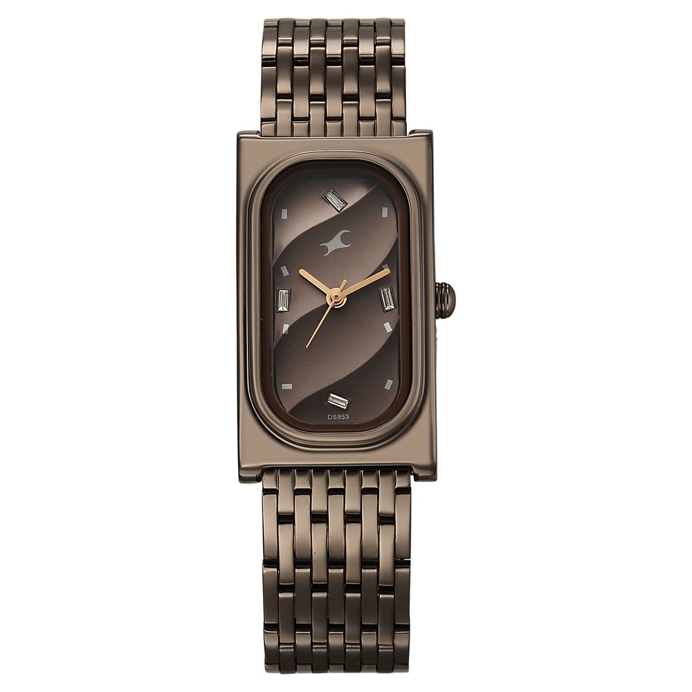 Fastrack Gelato brown analog bracelet watch with Chocolate dial for Girls (2)