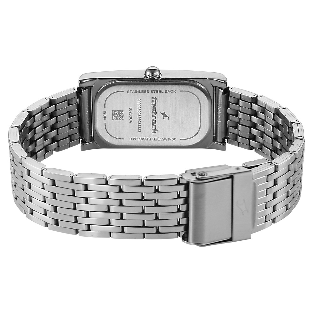 Fastrack Gelato silver analog bracelet watch with Matcha Green dial for Girls (7)